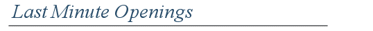 Hayward Lodging Last Minute Openings