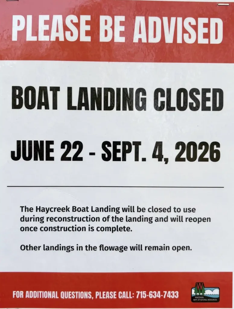 Hay Creek Boat Landing Closure
